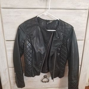 H&m faux leather jacket